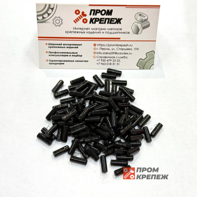 Штифт цилиндрический 10х22 DIN 7 / ГОСТ 3128-70 оксидированный